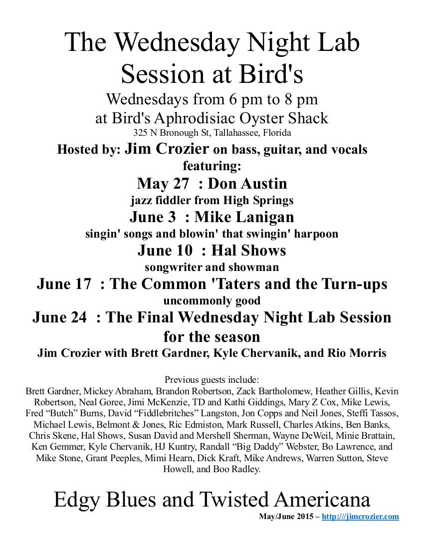 the Wednesday Night Lab Session - June 2015